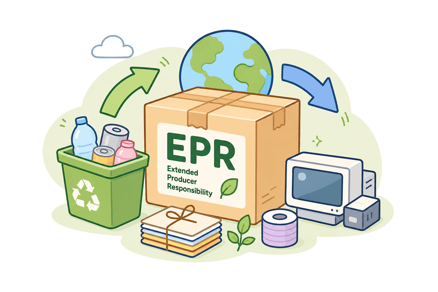 Extended producer responsibility pastel box and life cycle